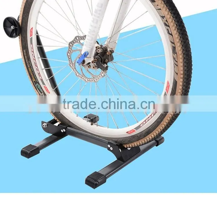 Indoor Mini Bike Foldable Storage Rack Wheel Display Rack