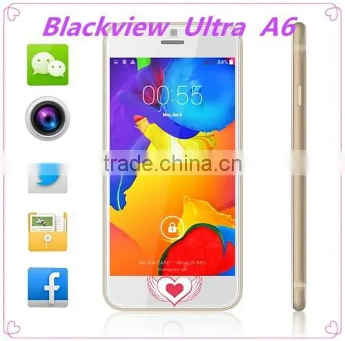 2016 Original Blackview Ultra A6 Mobile Phone MTK6582 Quad Core 1GB RAM 8GB ROM 4.7'' Back Touch 8.0MP camera 2200mAh cell Phone