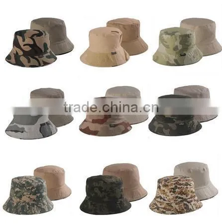 Hot selling camo two sides can wear bucket hat