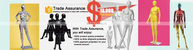 3/4 white glossy female headless torso mannequin