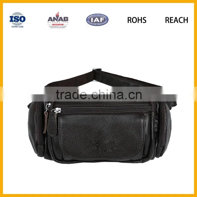 Fashionable PU High Quality Multilayer Men abd Women Waist Bag