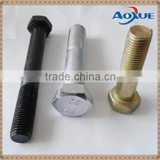 Carbon steel hex bolt, G4.8 hex bolt for sale