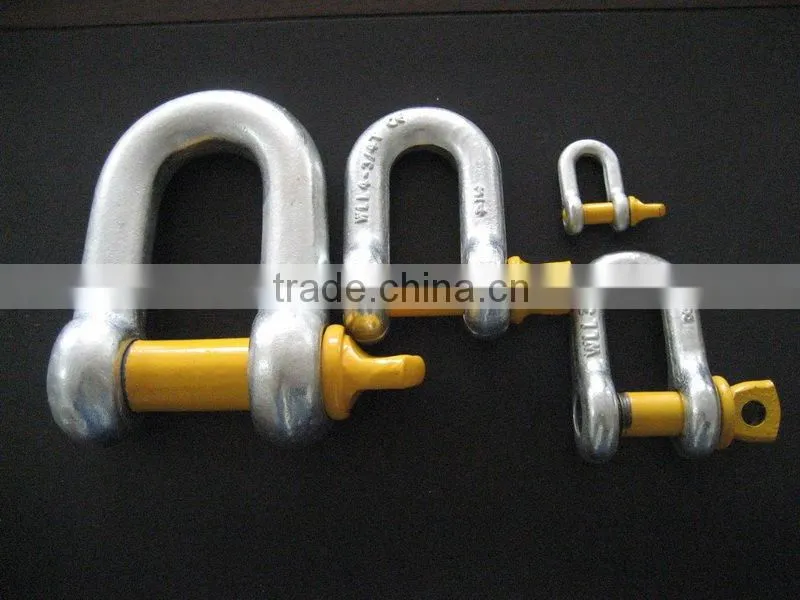 AISI316&AISI304 Stainless steel Screw Pin Chain Shackle, G210 shackle