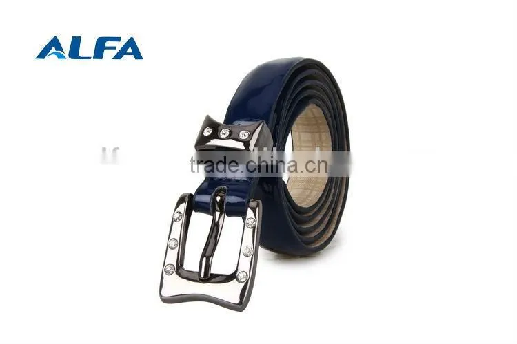 2013 Hot Ladies Narrow Rhinestone Buckle Belt