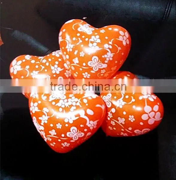 Printed heart shaped balloon /wholesale balloon China factory
