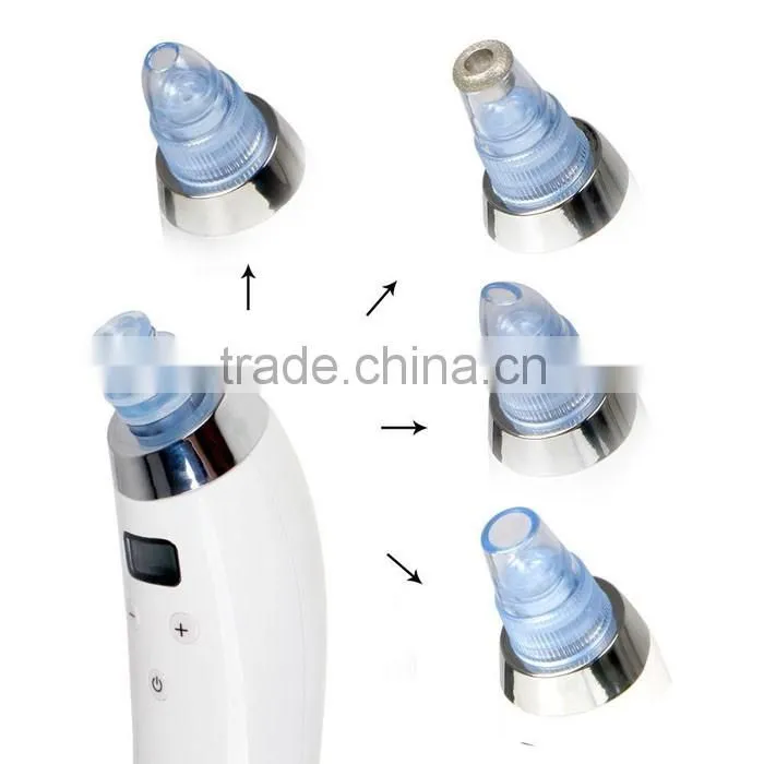 mini 4 heads diamond dermabrasion vacuum pore dead skin removal device