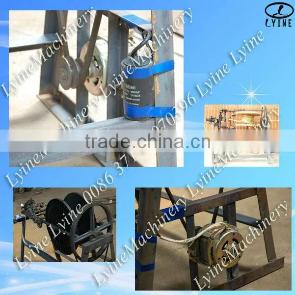 semi automatic 800m/h 3-25mm used for packing or protecting round rice stick grass hay straw rope twisting machine