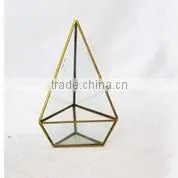 LGJ040 wedding party decoration glass candle holder with lid