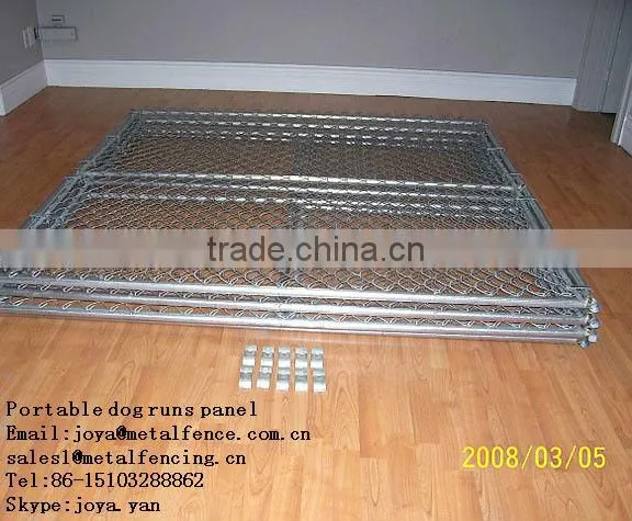 6'x10'x6' big dog playing chain link mesh dog kennels