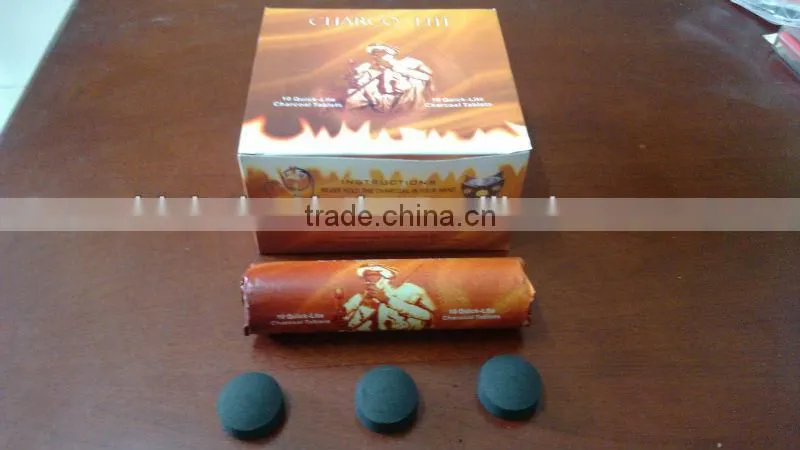 high quality black shisha charcoal 38mm