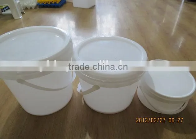 utility 8L PP Plastic round pail with lid