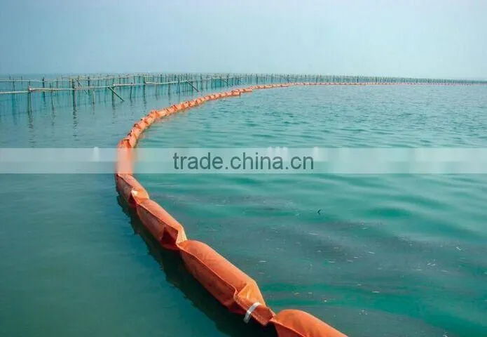 Soild Float PVC Oil spill containment Boom