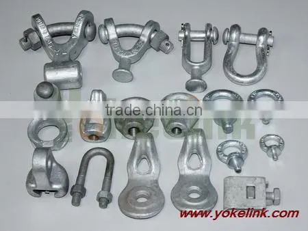 1/2''galvanized Rod Grounding Earthing Clamp for pole line hardware