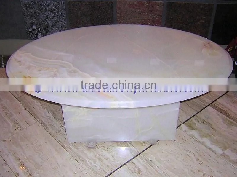 commercial countertop high quality WHITE ONYX TABLE TOPS COLLECTION
