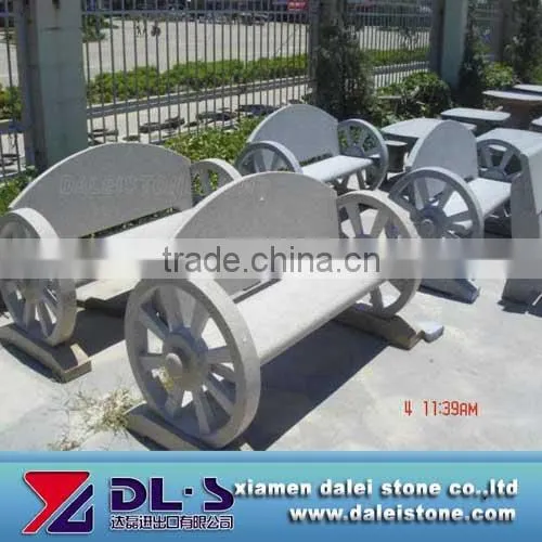 Garden granite chair/bench