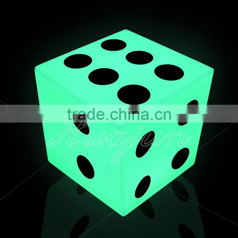 led glow cube stool / color changing led stool