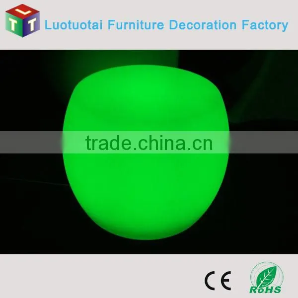 Fashional night bar rechargable multi color led light stool chair
