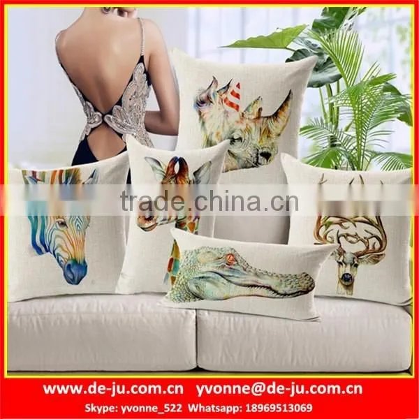 Fresh Landscape Girl Cover Fabric Cushion