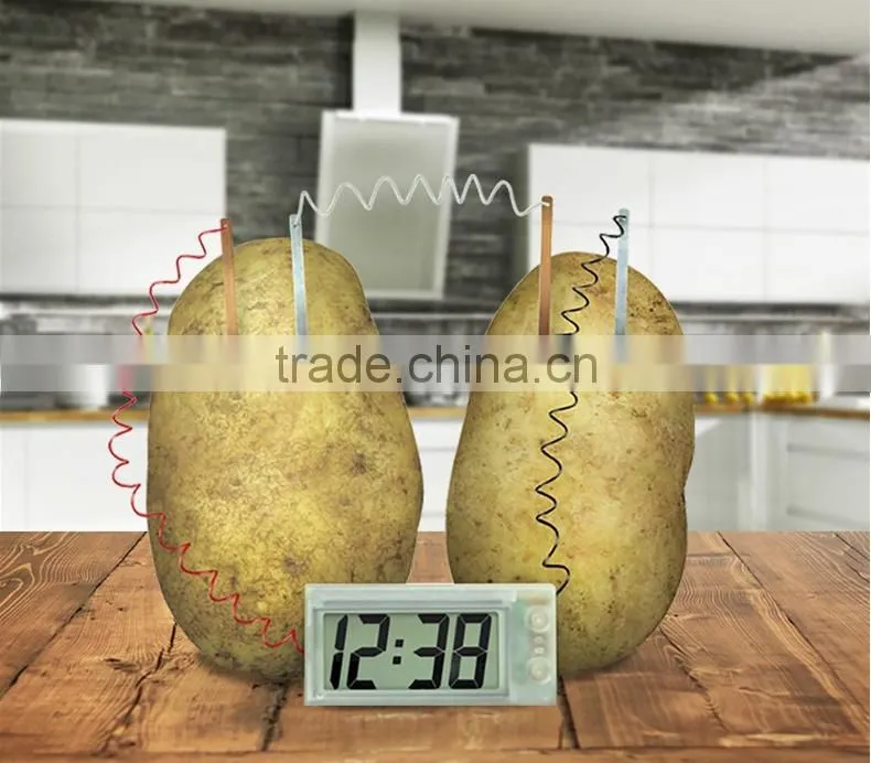 Environmental Supply Electric Potato Digital Clock, DIY Creative Alarm Clock