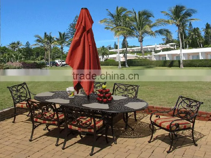 SIGMA cast aluminum garden dining set outdoor tables and chairs