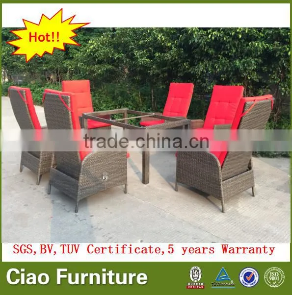 Dining rattan table and chair used dining room furniture for sale