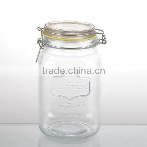 53/46oz large honey food storage jars empty preserving jar set