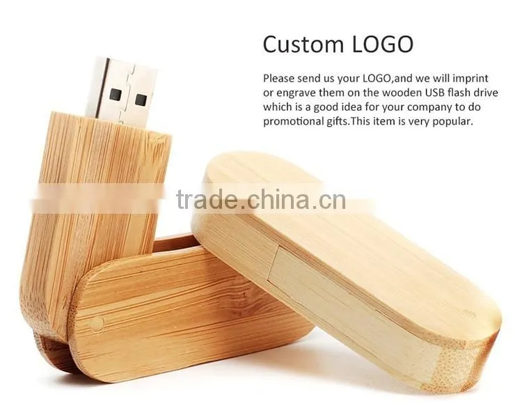 Newest present wooden box bulk general u-disk pen usb flash drive