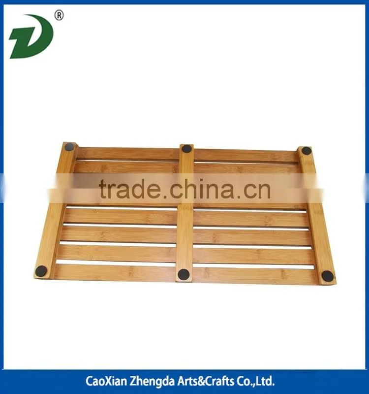 Bamboo Floor and Shower/Bath Mat-Skid Resistant