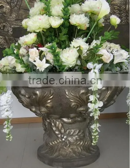 Antique cast iron flower pot/metal urns,cast iron flower planters