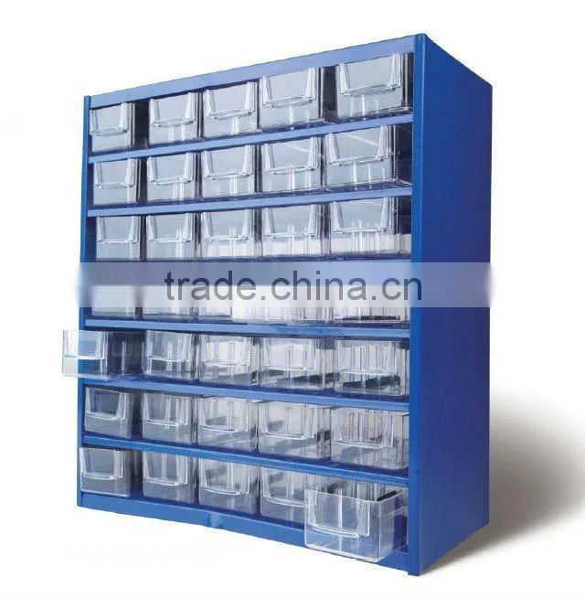 35 Plastic Bin Organizer With Full Length Drawe,storage cabinet with 45 visible bins (502735)