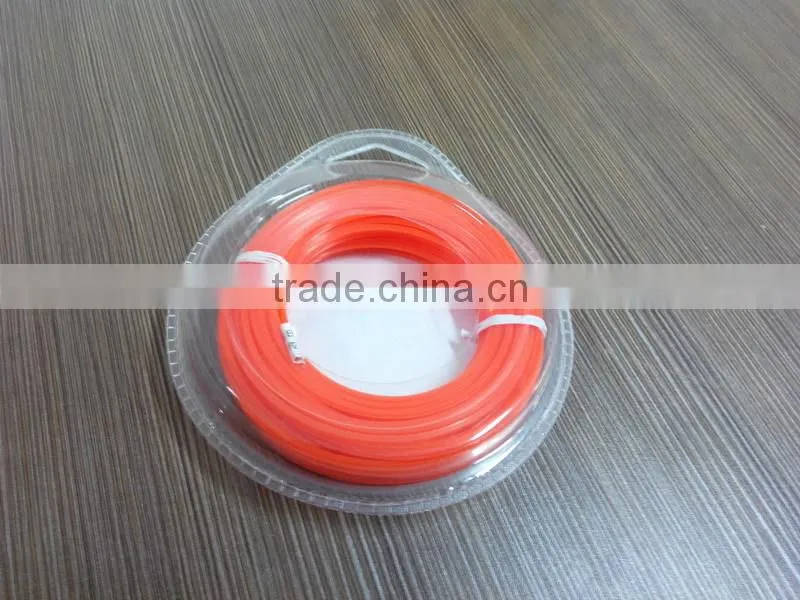 square sharp nylon monofilament trimmer line