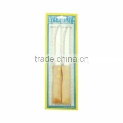 China supplier 2pcs cheap stainless steel steak knife set