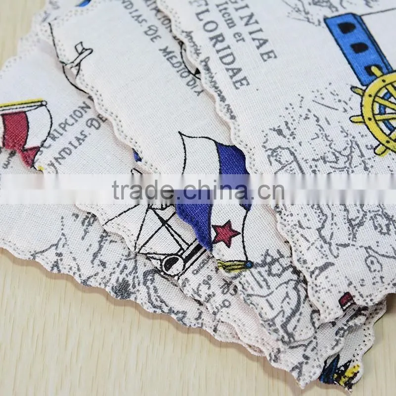 Fashion Creative Dinner Table Napkin Linen Cotton Folding Design Interfold Napkin