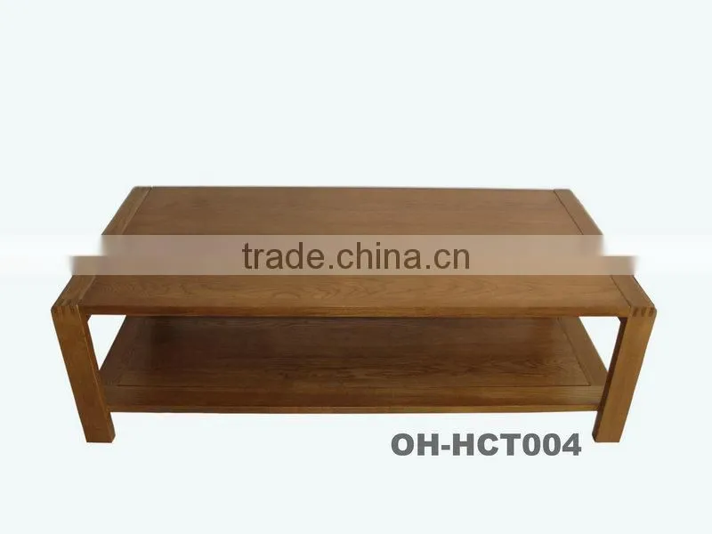 deep natural colour solid wood coffee table