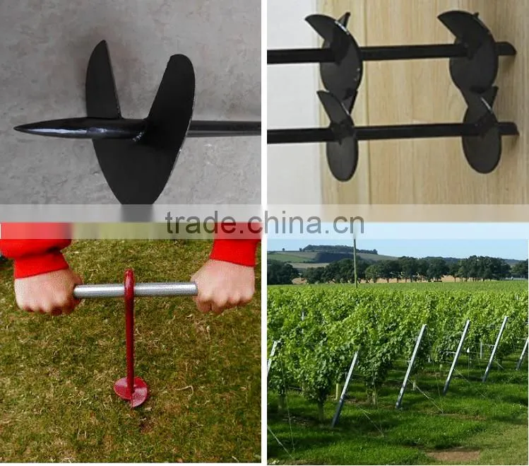 Professional factory supply good quality earth anchor with auger for euro market