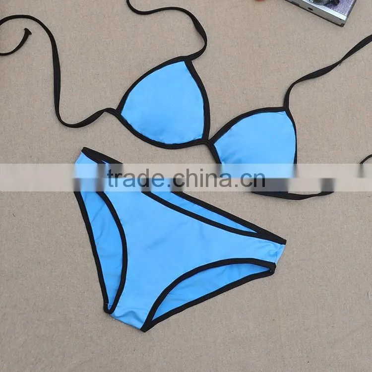 2017 new design custom swimwear packaging xxx hot sex bikini women beachwear