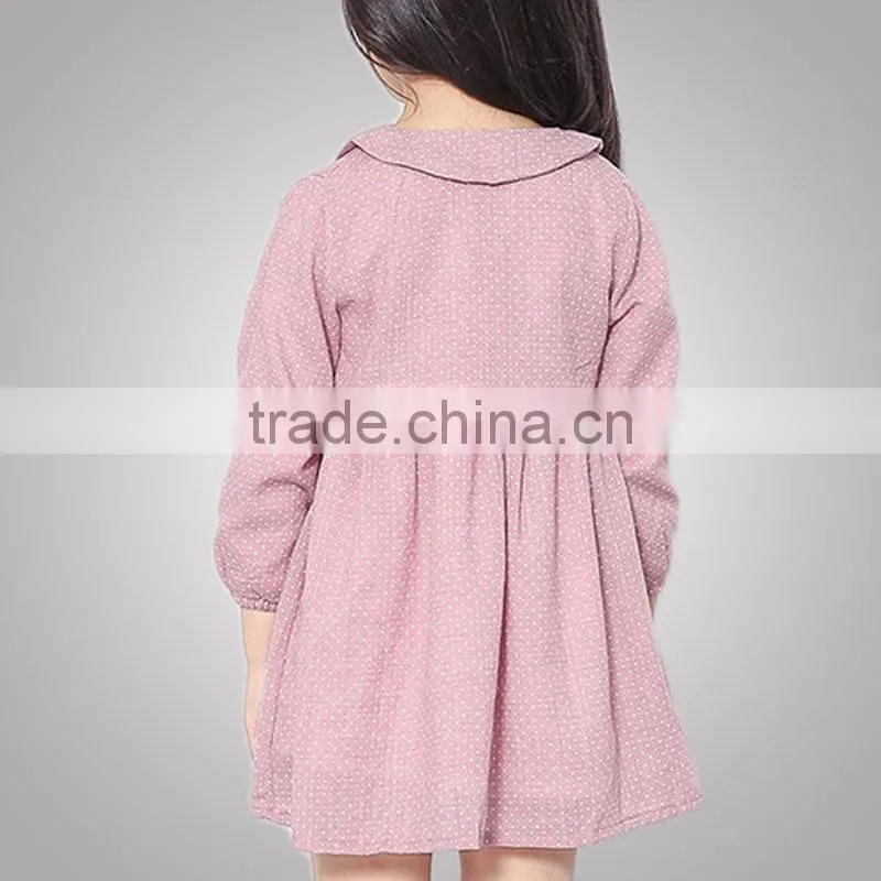 Eco-Friendly Autumn Fashion Clothing Novelty Style Little Girl Dress Cotton For Party