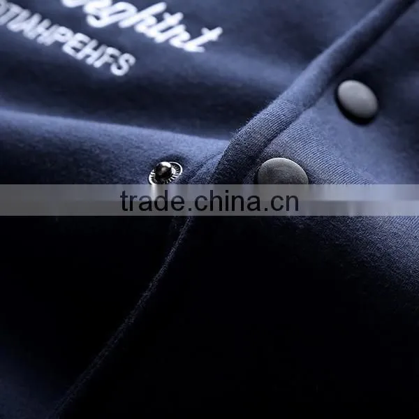 Fashion unique fleece baseball jacket/coat for men