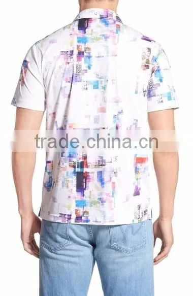 Custom Made Men Polo Shirt With Multi-color Print Promotional T Shirts With Rib Collars Logo Brand Embroidery Design