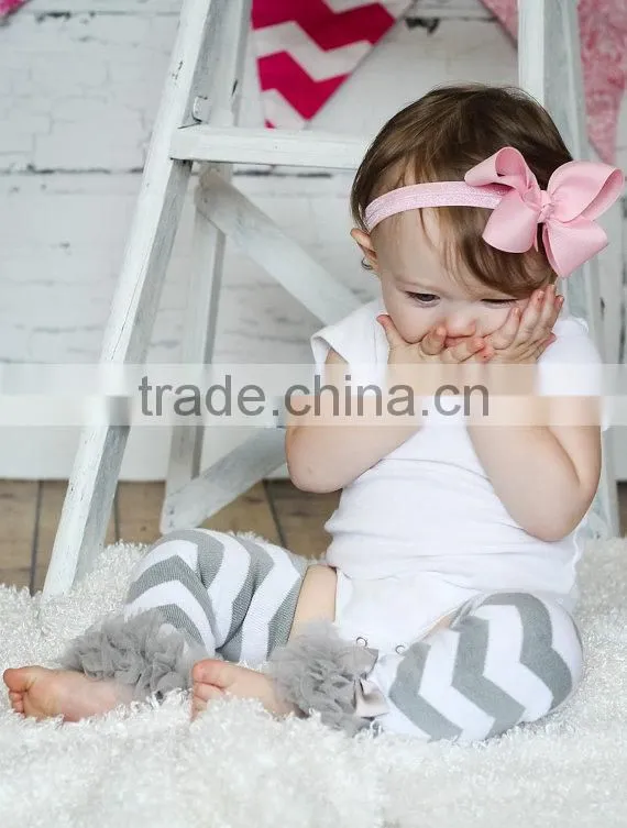 wholesale red legging football pattern 100% cotton baby leg warmers