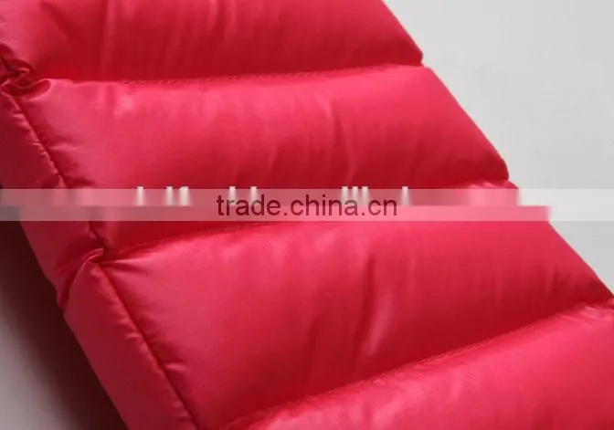 customize fashion women hoody winter warm down jacket/lovers' ladies nylon down feather coat