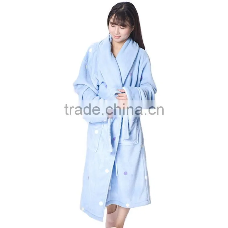 Hot Sale Multi Coloured Cozy Microfiber Bathrobe