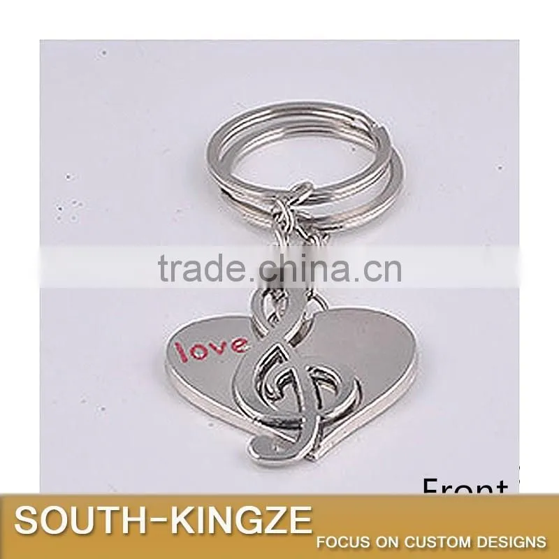 Lover Music Note Hearts Keychain