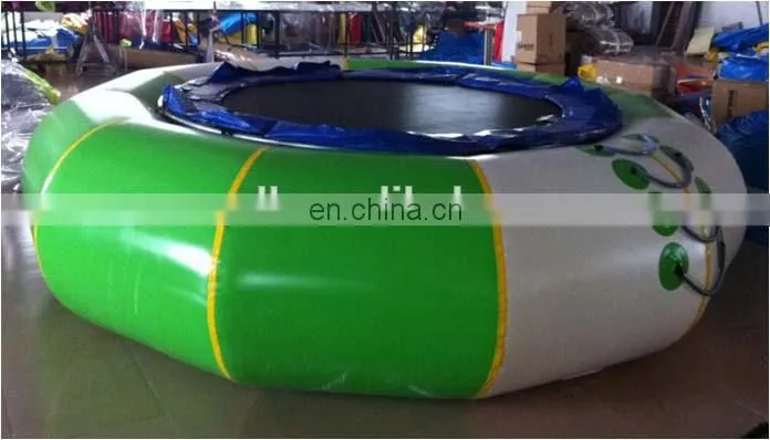Hot sale giant cheap inflatable water trampoline/ inflatable floating water park for sale