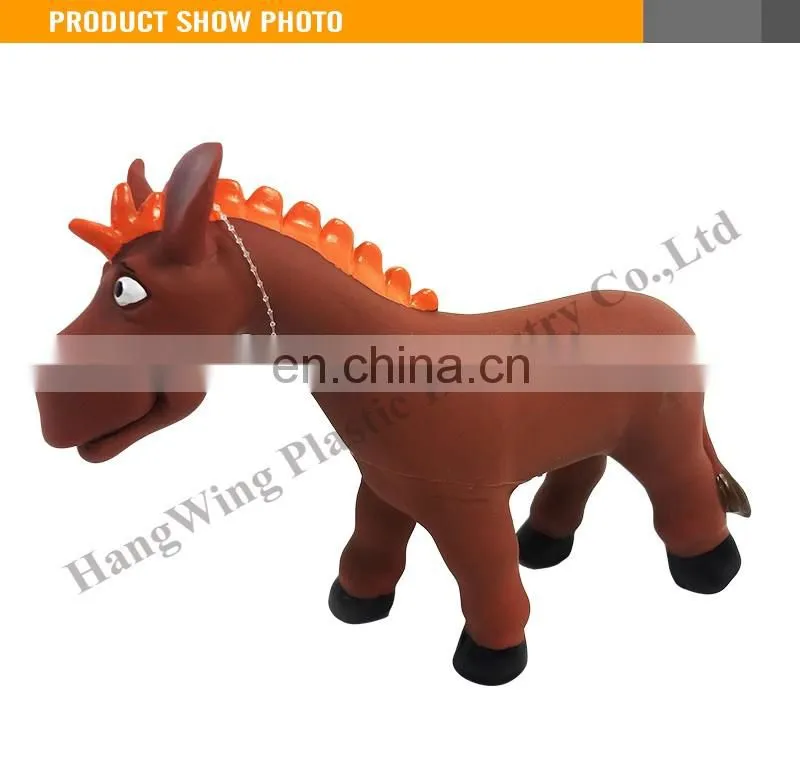 9 Inches Cartoon Donkey Evade Glue Animals Horse Toys