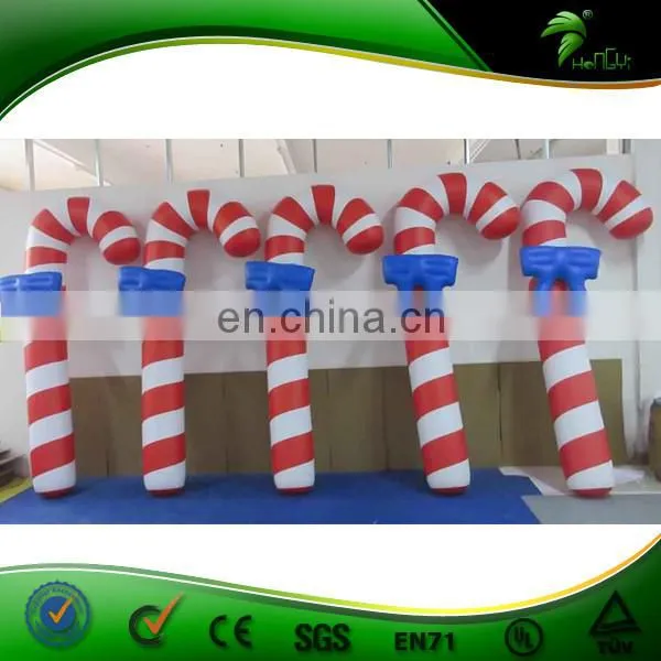 New Christmas Decorations 2016 Inflatable Christmas Arches, Inflatable Christmas Candy Cane, PVC Inflatable Crutch Balloon