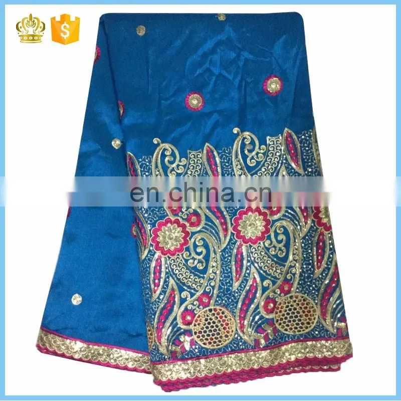 Most popular african fabric George lace with sequins, newest style african lace H16012443