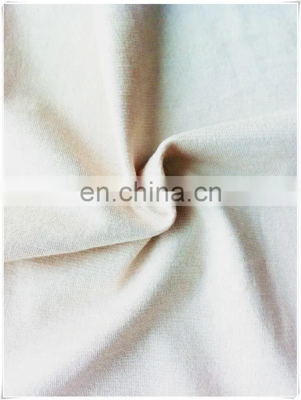 Good handfeel 95/5 spunsilk/spandex single jersey for pregnant sexy womens dress