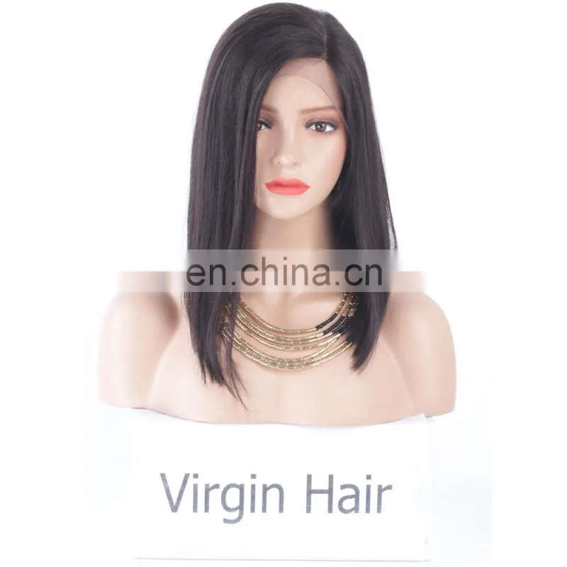 Raw indian hair wholesale Lace Front Wig preplucked free wig catalogs