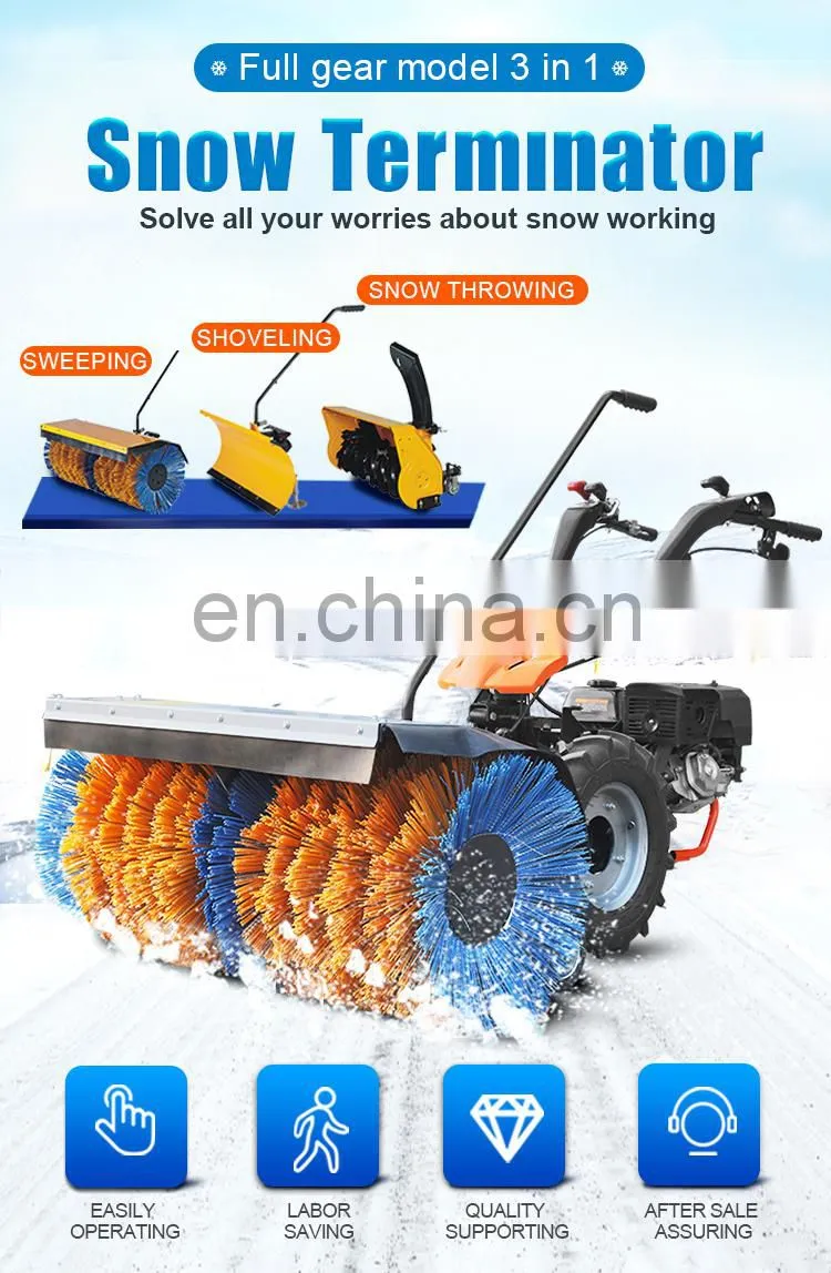 Snow thrower gardenpro engine 15hp snow sweeper